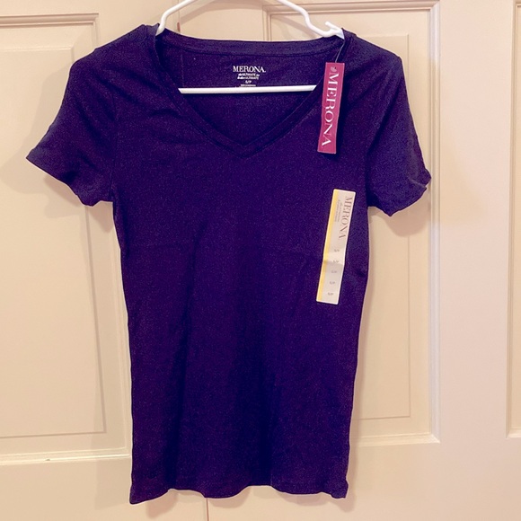 NWT Merona NAVY Ultimate Tee T-shirt Size S - Picture 1 of 3